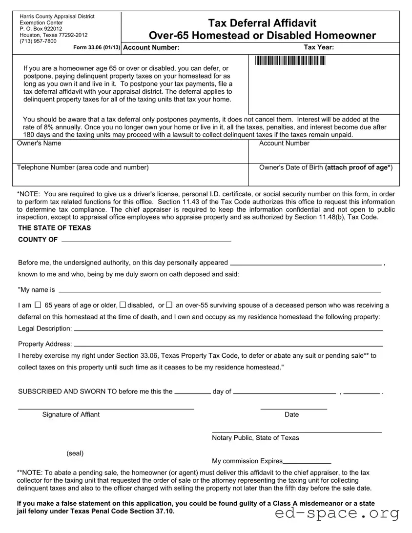 Blank Texas 33 06 PDF Form