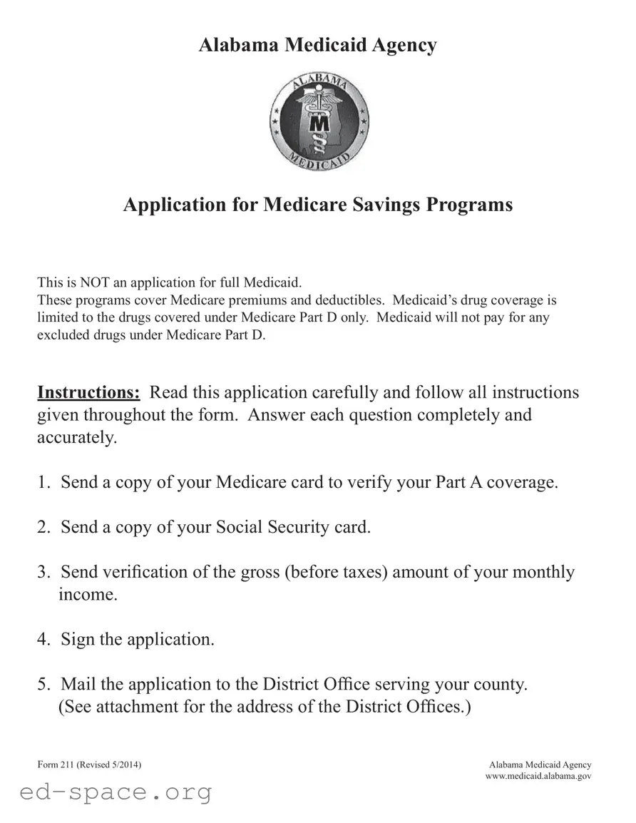 Blank Alabama 211 PDF Form