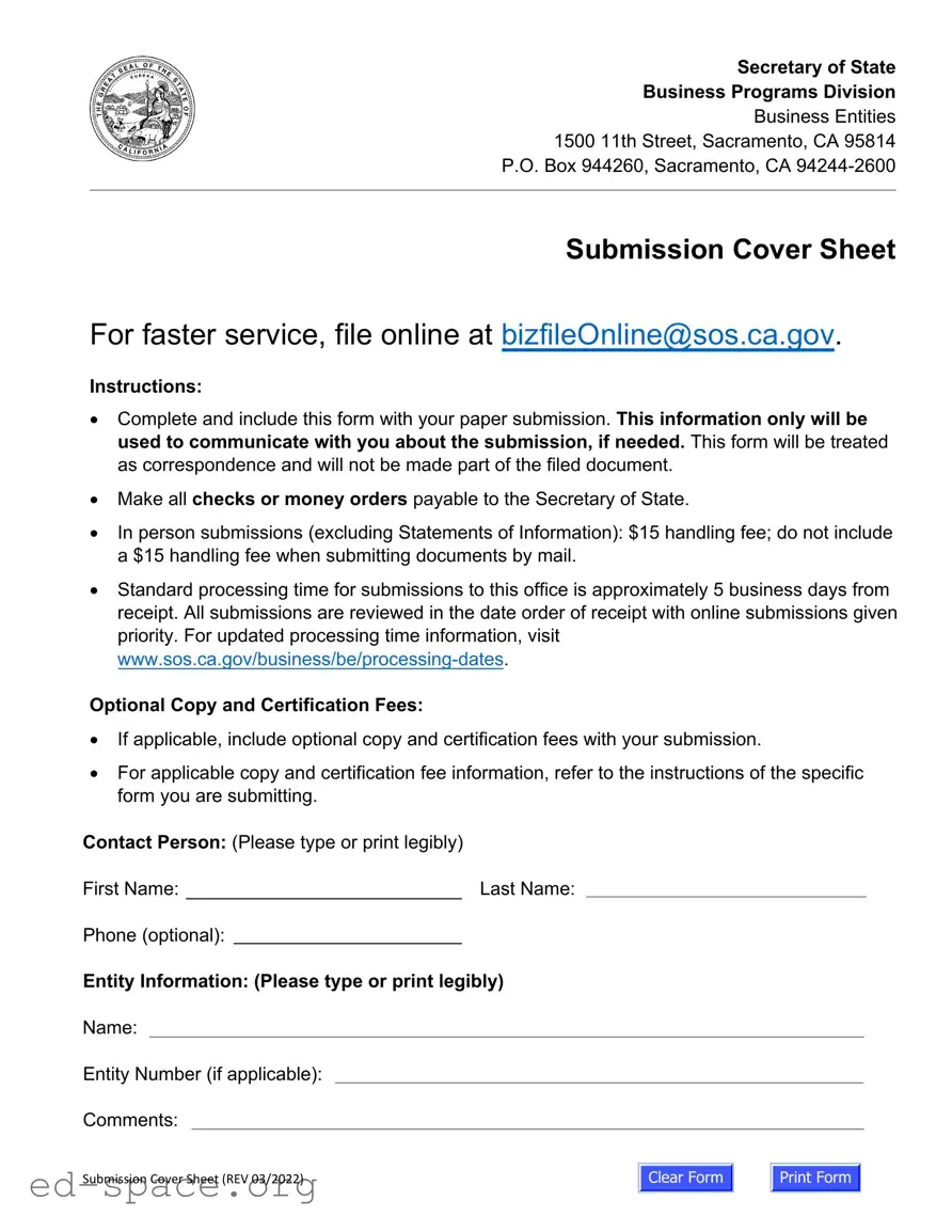 Blank California Llc 1 PDF Form