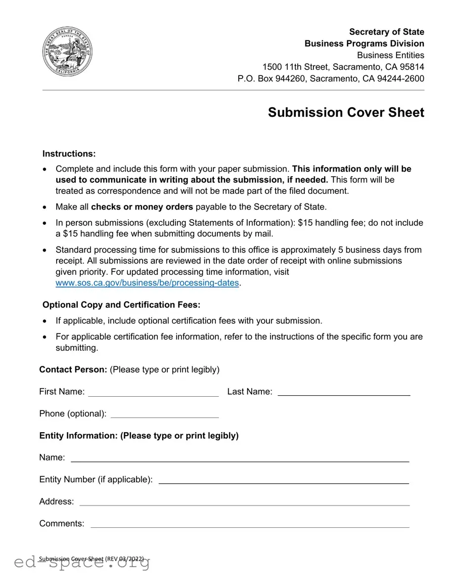 Blank California Lp 7 PDF Form