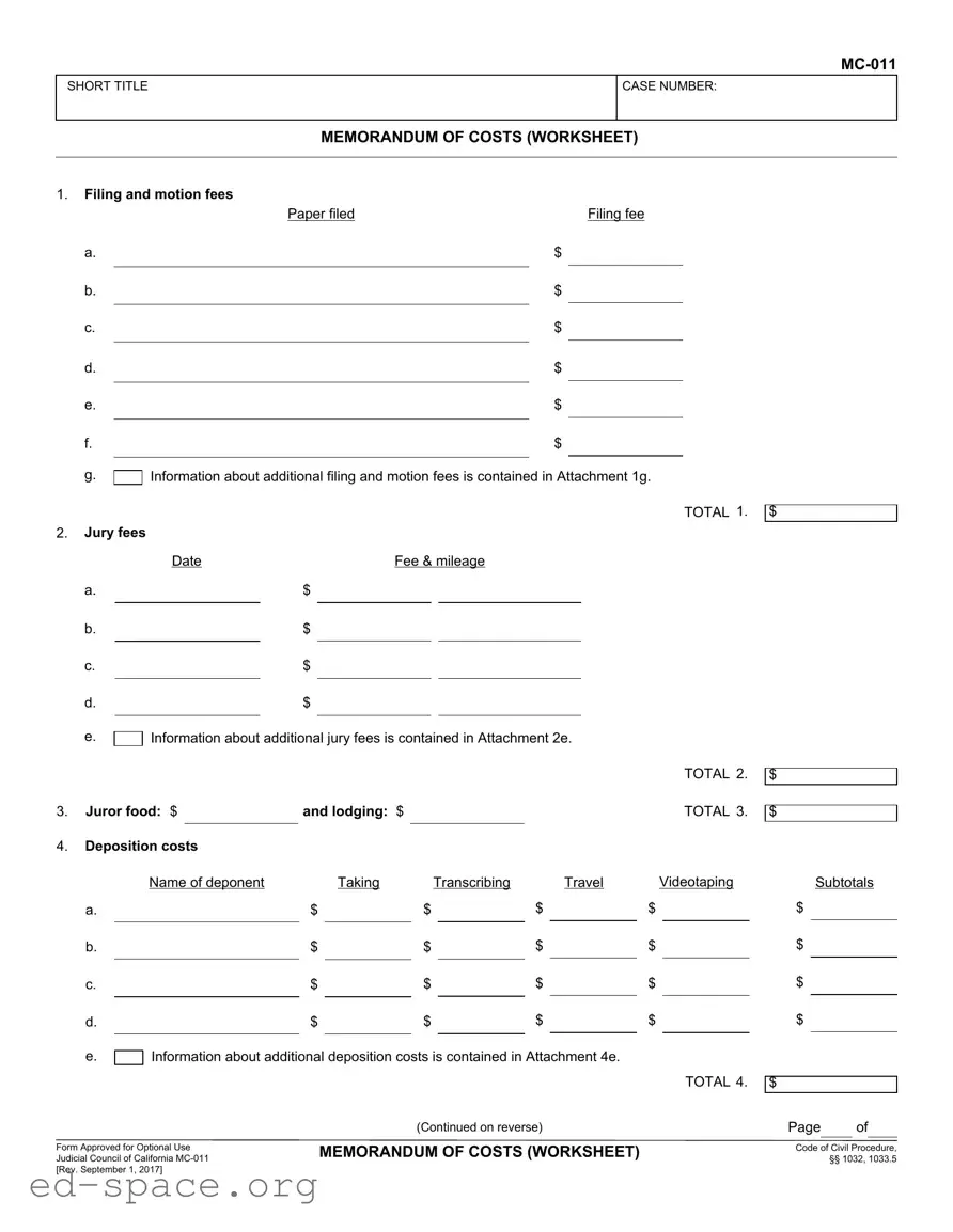 Blank California Mc 011 PDF Form