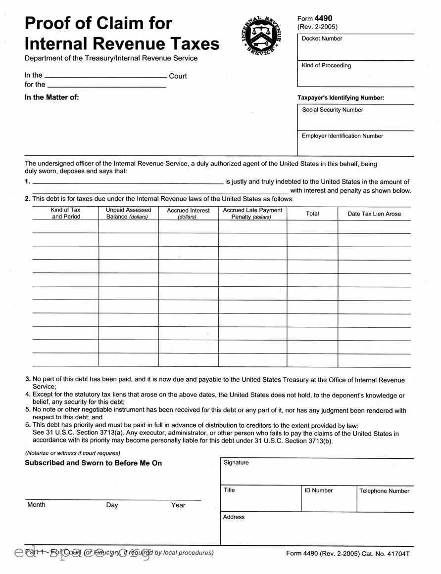 Blank 4490 PDF Form