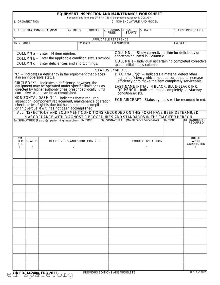 Blank Da 5988 E PDF Form