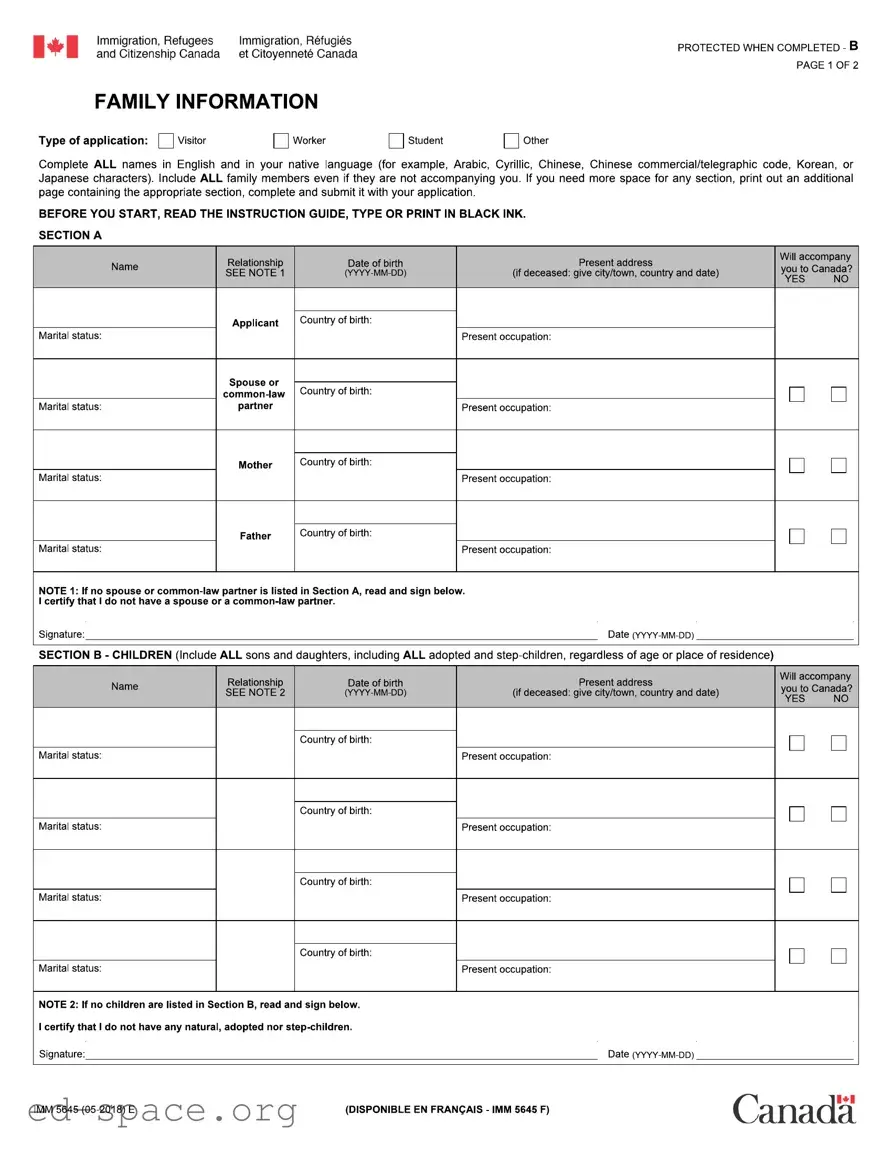 Blank Imm 5645 PDF Form
