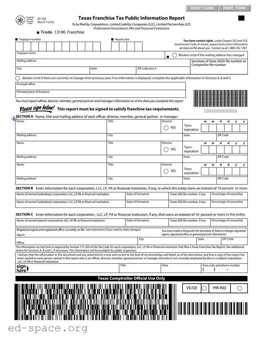 Blank 05 102 Texas PDF Form