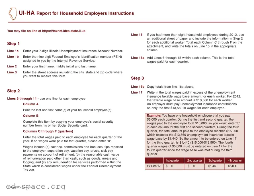 Blank Illinois Ui Ha PDF Form