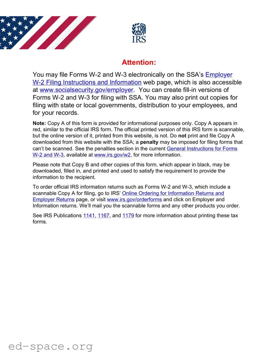 Blank IRS W-2c PDF Form