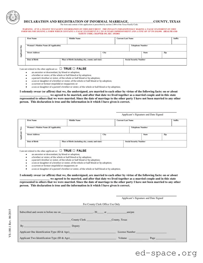 Blank Texas Vs 180 1 PDF Form
