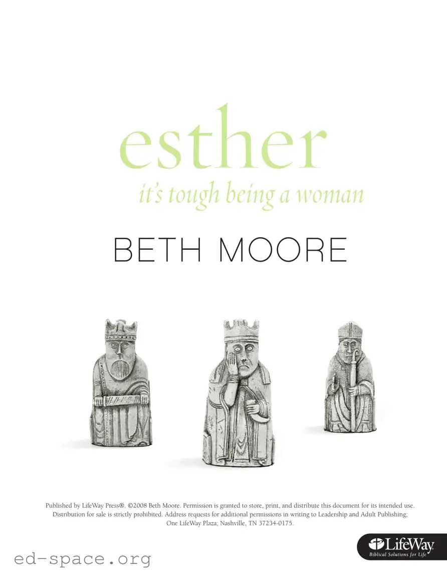 Blank Beth Moore Esther PDF Form