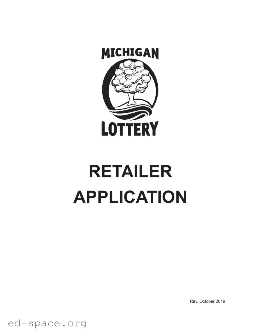 Blank Michigan Lottery PDF Form