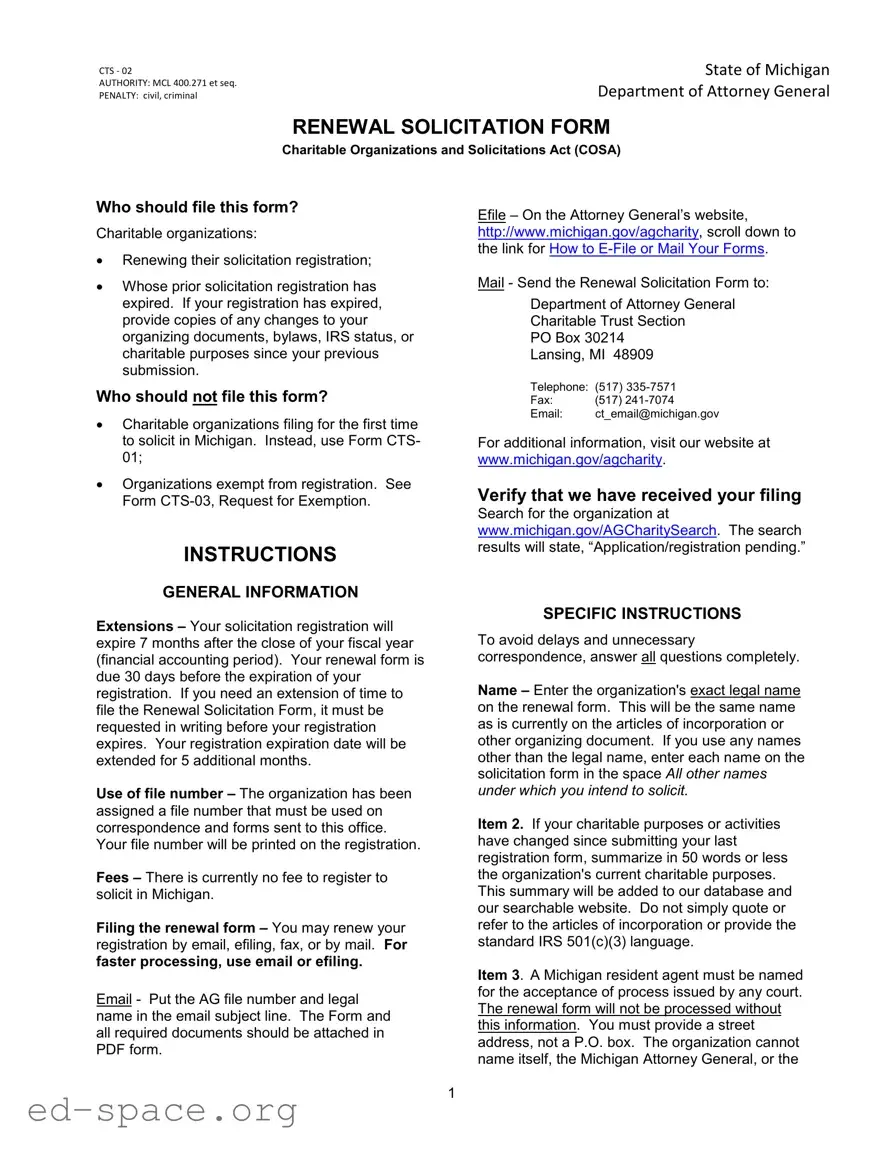 Blank Michigan Cts 02 PDF Form