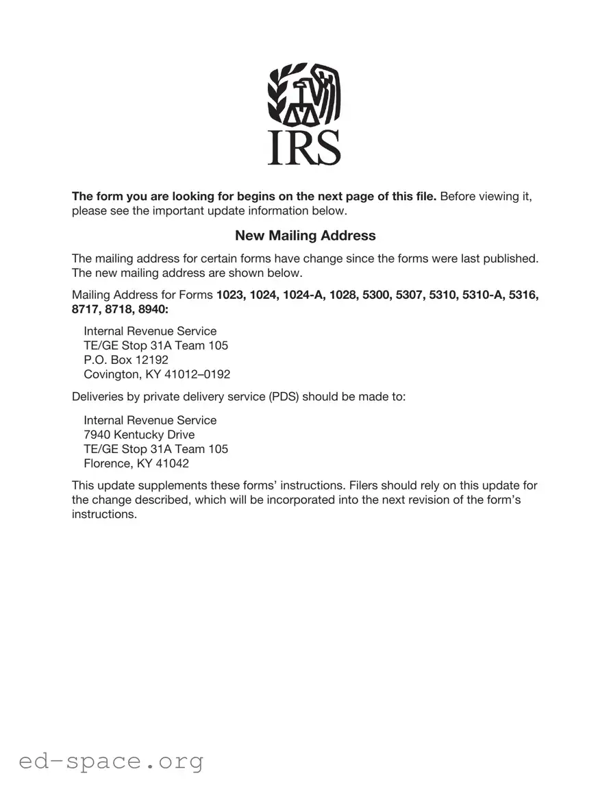 Blank IRS 1024 PDF Form