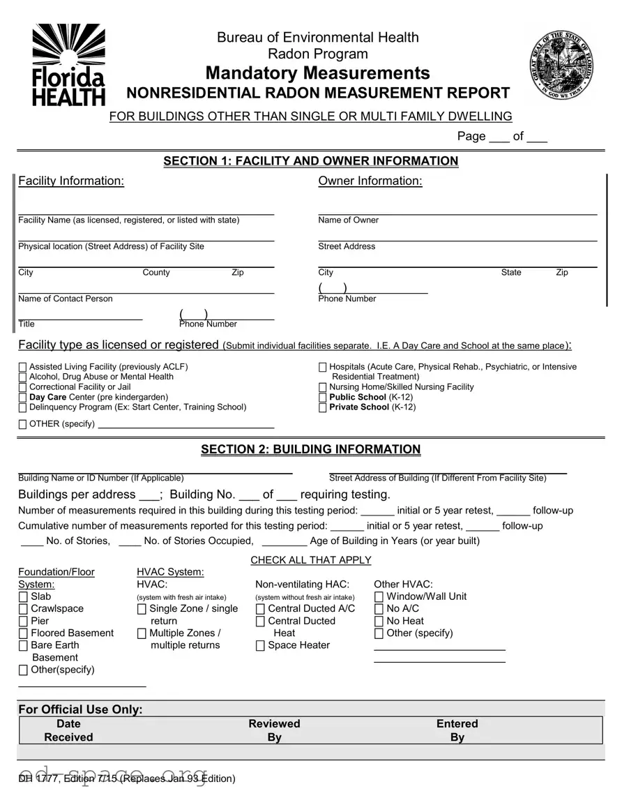 Blank Florida Dh 1777 PDF Form