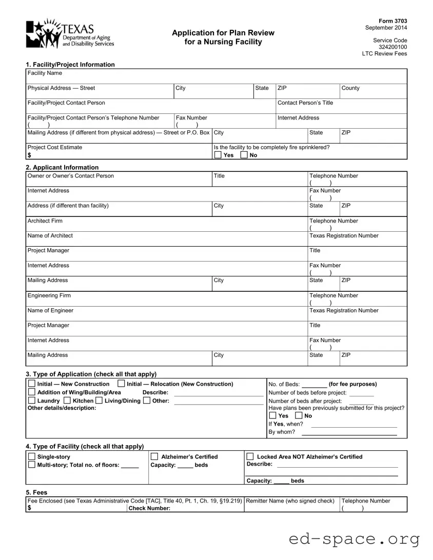 Blank Texas 3703 PDF Form