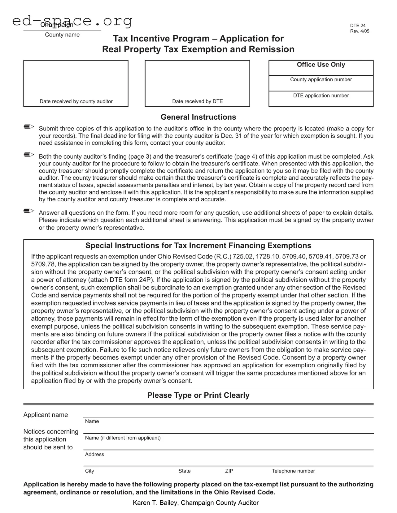 Blank Ohio Dte 24 PDF Form