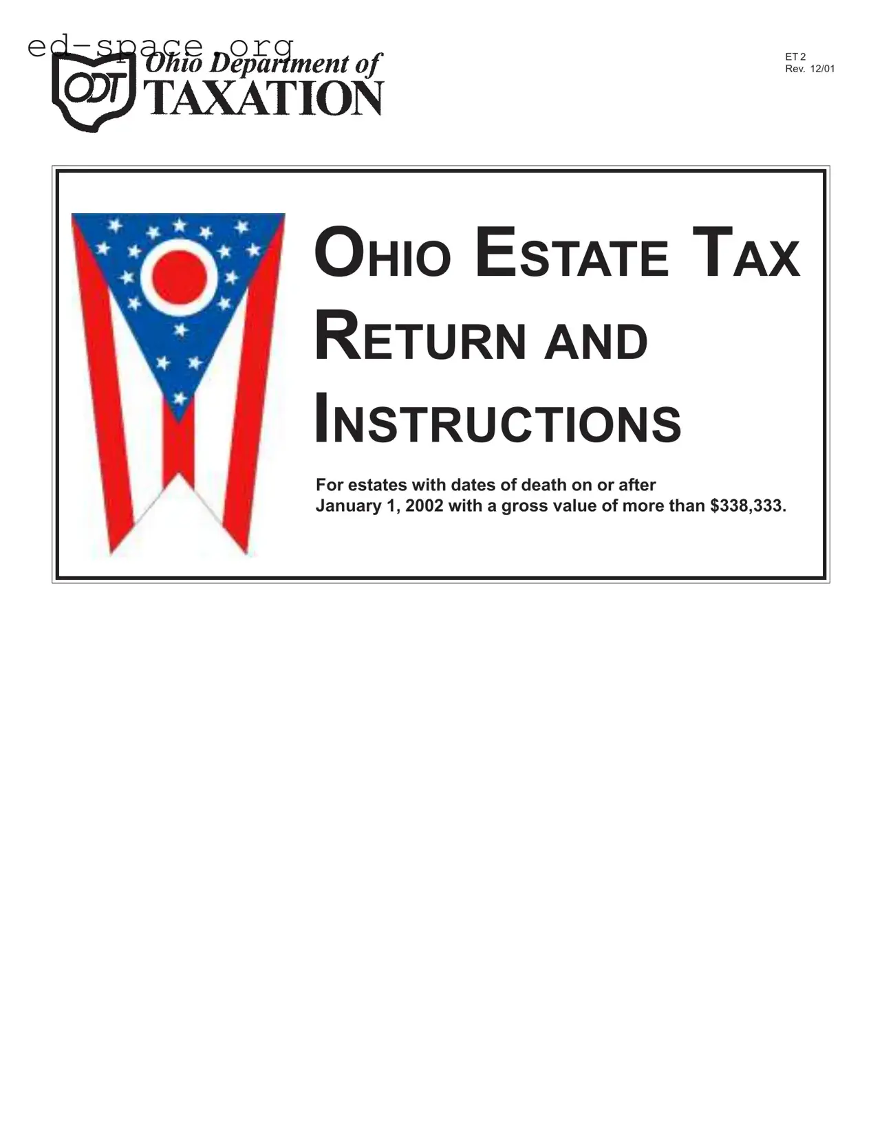Blank Ohio Et 2 PDF Form