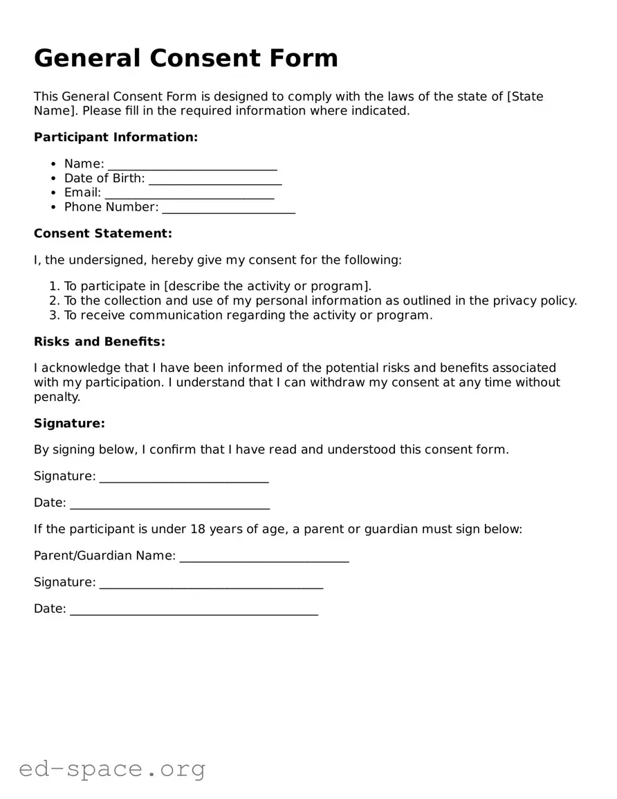 Fillable Consent Template