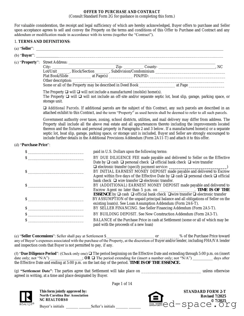 Blank Standard 2 T PDF Form