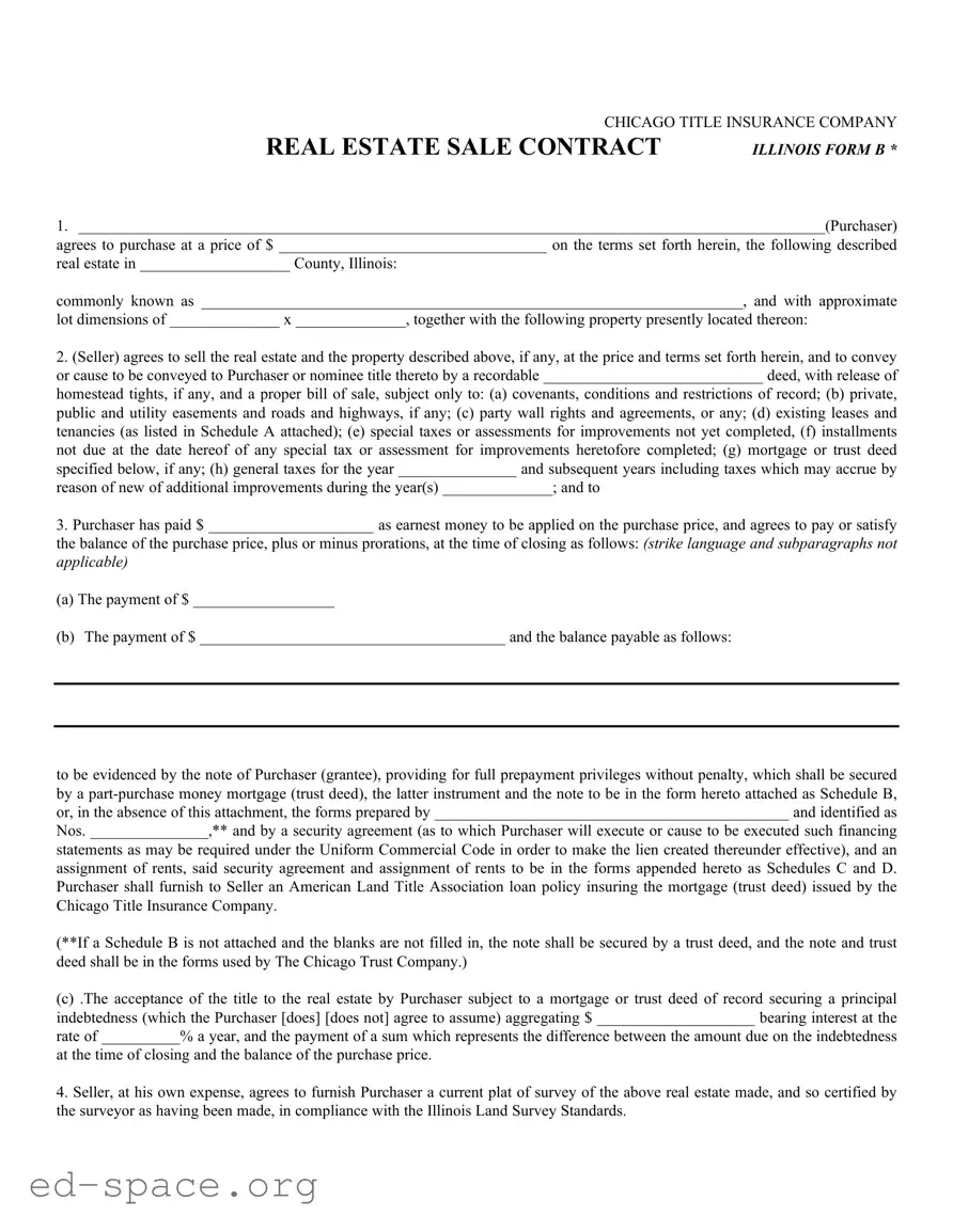 Blank Illinois Realtor Contract PDF Form