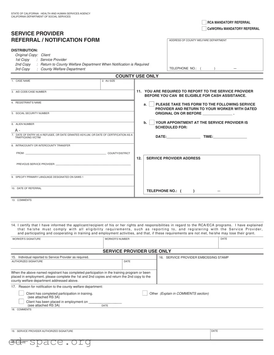 Blank California Rs 3 PDF Form