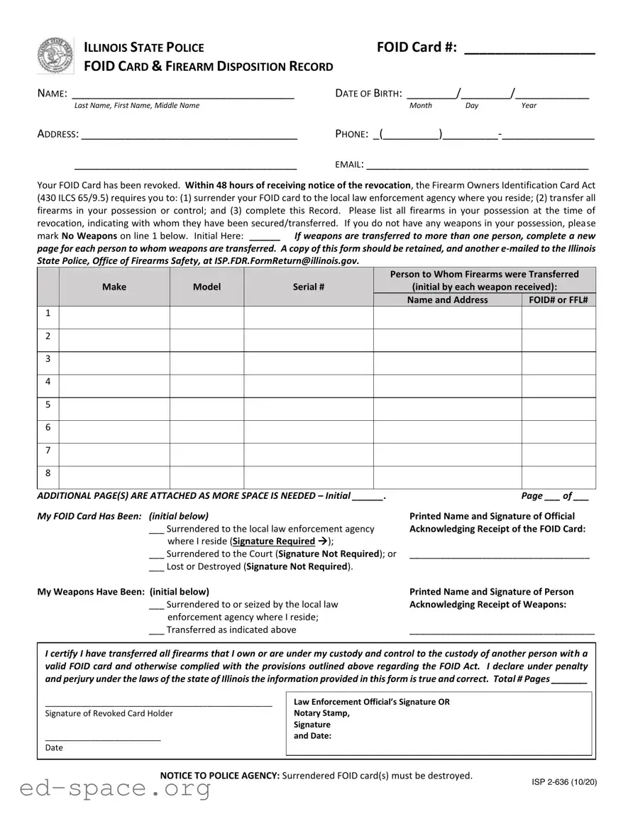 Blank Illinois Disposition PDF Form