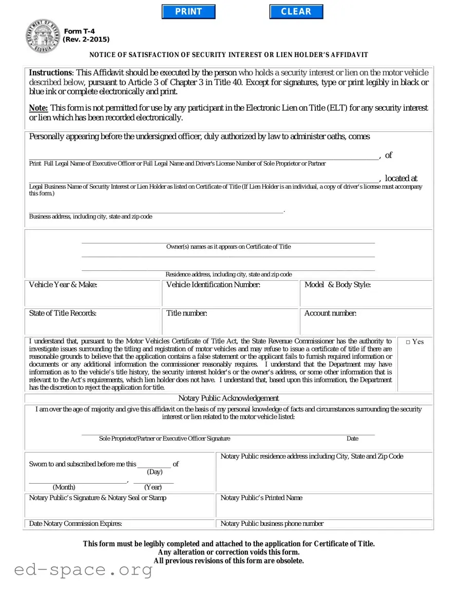 Blank Georgia T4 PDF Form