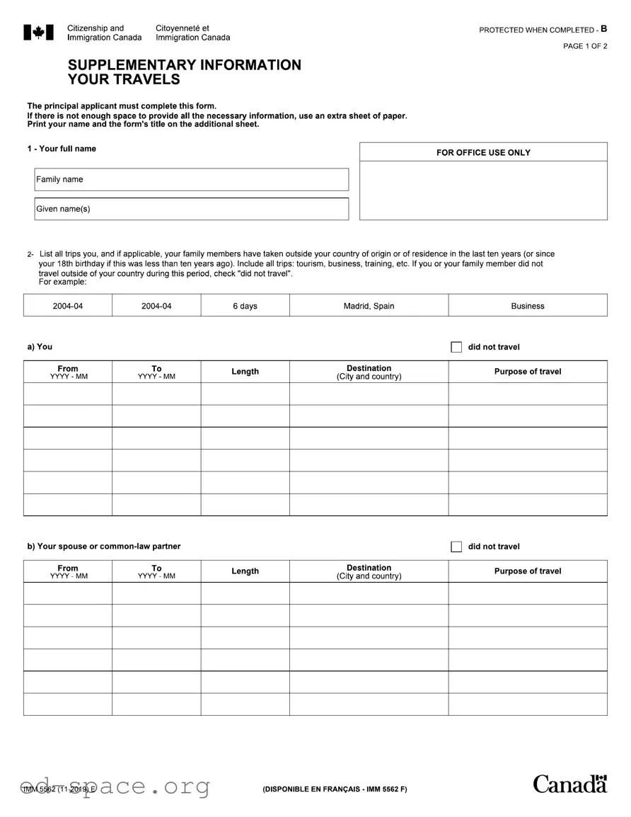 Blank Imm 5562 PDF Form