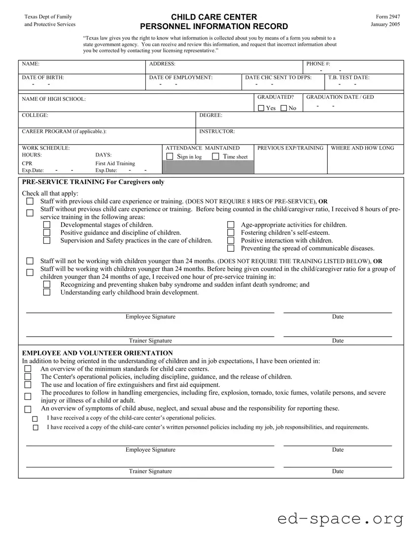 Blank Texas 2947 PDF Form