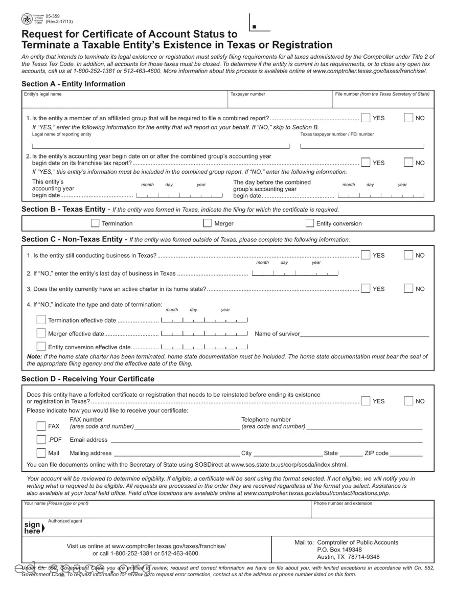 Blank 5 359 Texas PDF Form