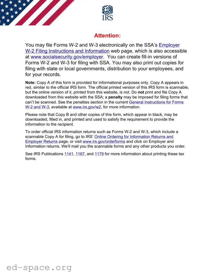 Blank IRS W-3 PDF Form