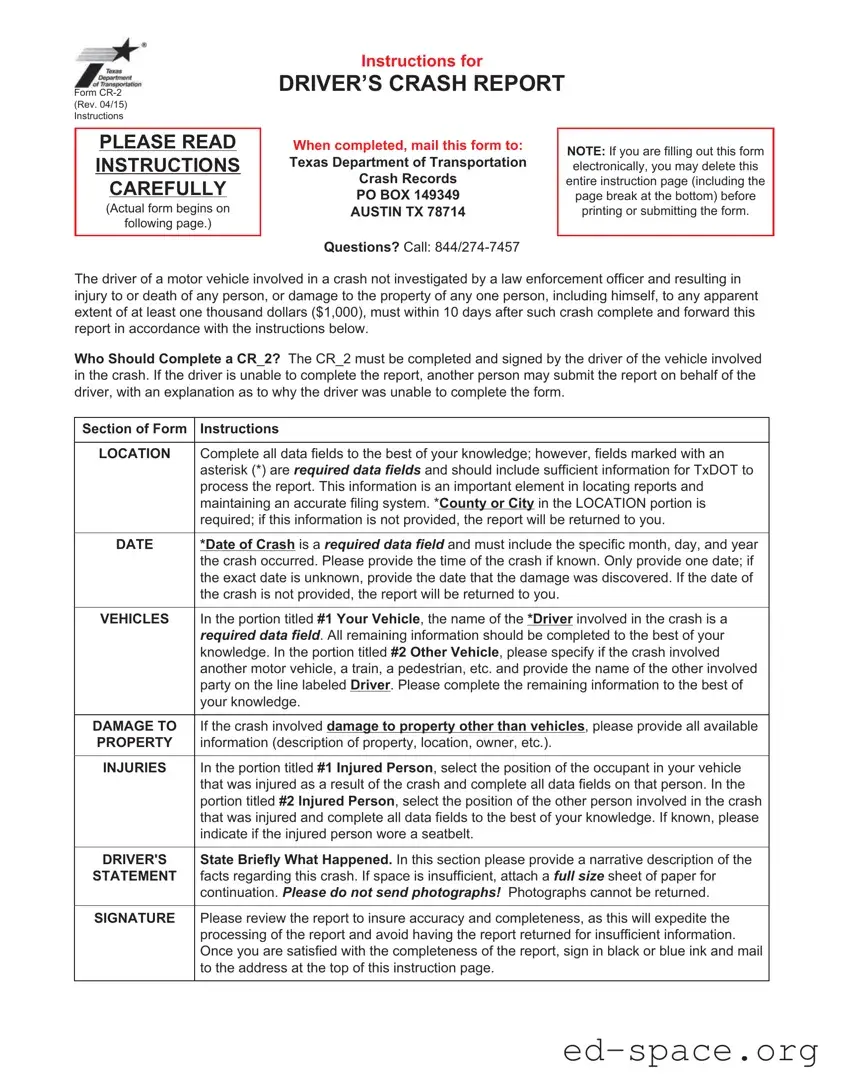 Blank Texas Blue PDF Form